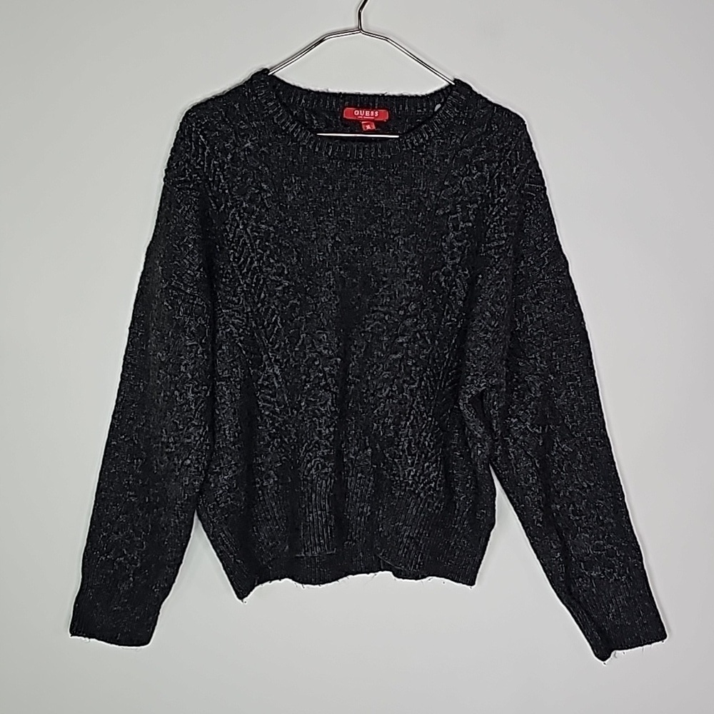 Guess gray XL cropped sweater